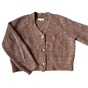Cropped Sweater Cardigan Size Medium